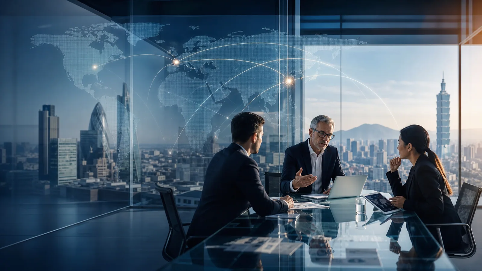AscendTech consultants coordinating cross-border technology strategy between Europe and Asia